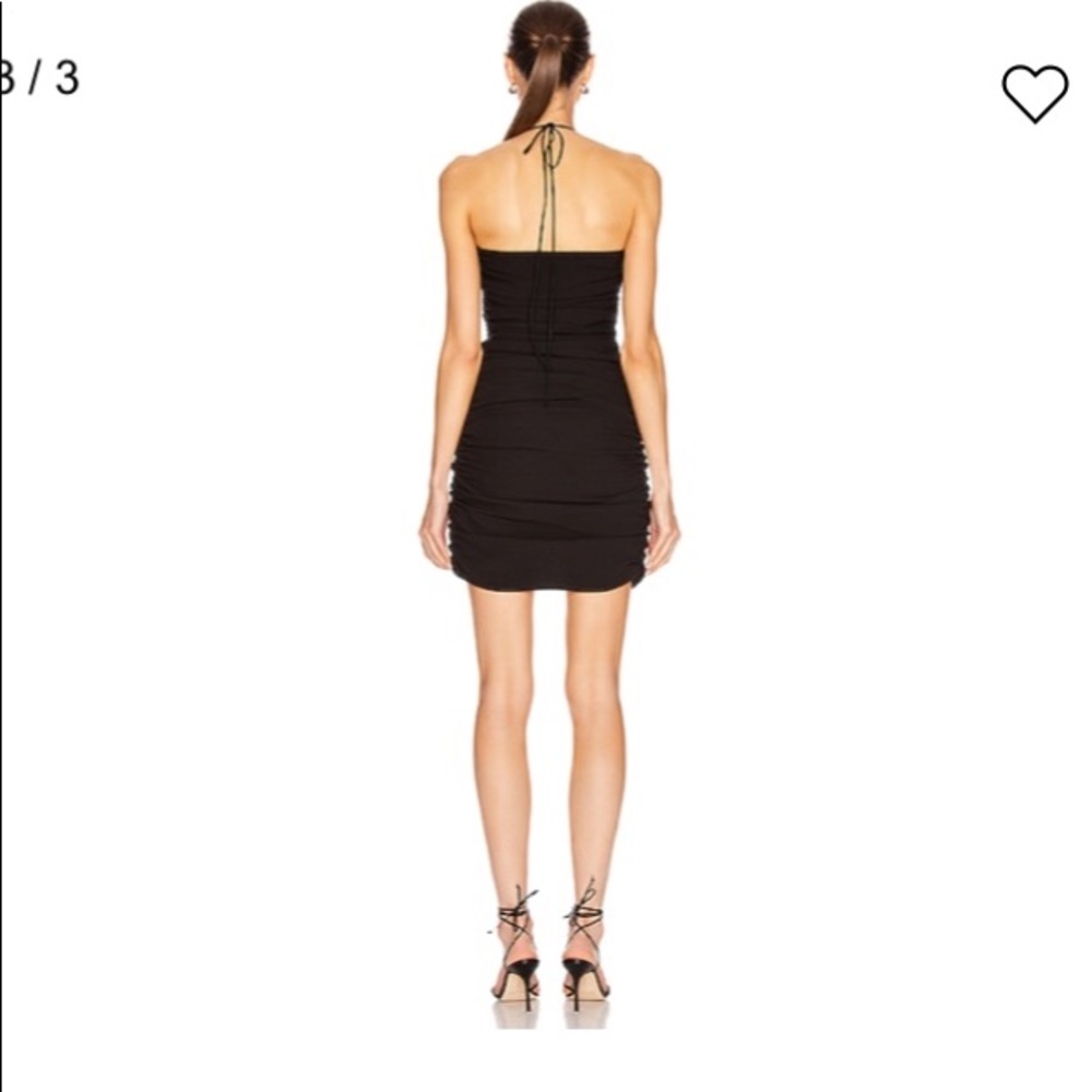 NWT Georgia Alice Black Ruched Mini Dress size 4 - Picture 3 of 8